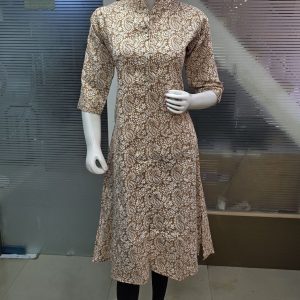 Reyon A-line Kurti Shadow
