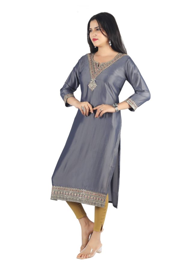 Rangila Silk Only Kurti Comet - Image 4