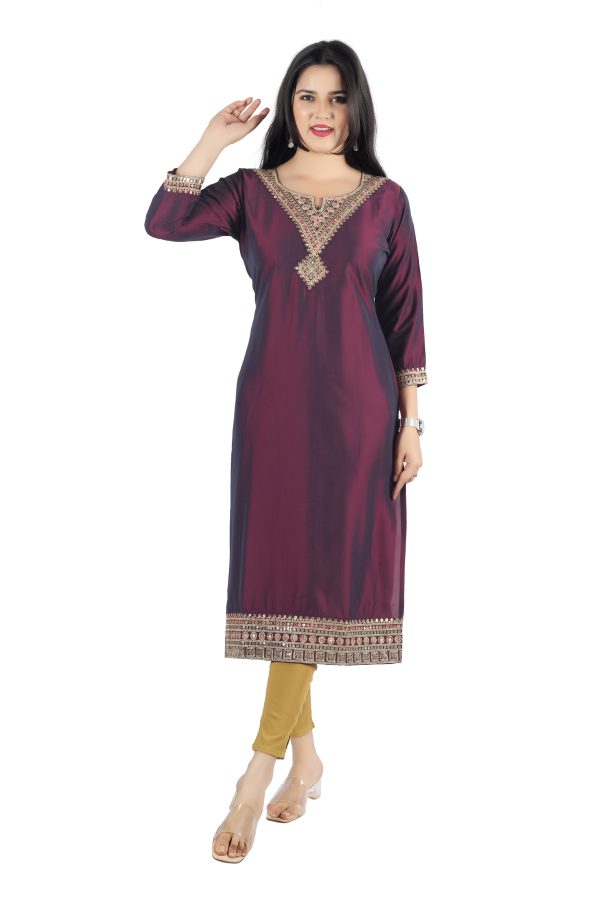 Rangila Silk Only Kurti Comet - Image 3